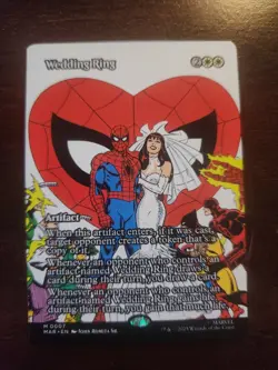 Wedding Ring Magic The Gathering Spider-Man Mythic Rare Borderless Artifact 0007 - Image 1