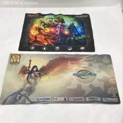 2 MTG Playmats Planeswalker & Akroma, Angel of Wrath Grand Prix Chicago 2009 - Image 1