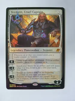 Tezzeret, Cruel Captain, Edge of Eternities Silver Stamp Foil Promo Pack fresh. - Image 2