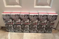 Lot Of 12 Pokemon TCG Scarlet Violet Black Bolt & White Flare Booster Bundle New - Image 1