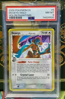 Pokemon PSA 8 Near Mint - Mint Deoxys Holon Phantoms 2006 Holo Rare 5/110 - Image 1