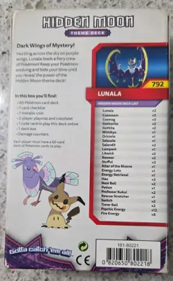 Pokemon Sun & Moon Guardians Rising Theme Deck Hidden Moon Lunala - Image 3