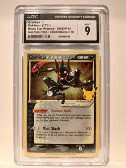 * GRENINJA * BLACK STAR PROMO * SWSH144 * CELEBRATIONS * POKEMON * CGC 9 * - Image 1
