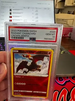Pokemon TCG Radiant Charizard Crown Zenith 020/159 Holo Radiant Rare PSA 10! - Image 1
