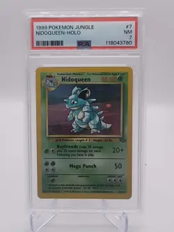 1999 Pokemon Jungle #7 Nidoqueen Holo PSA 7 - New PSA Cert # - Image 1