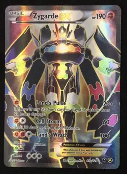 Pokemon TCG Zygarde EX 54a/124 Alternate Art Full Art - XY Fates Collide [NM] - Image 3