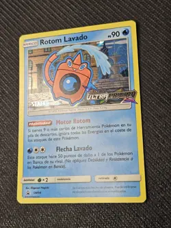 Pokemon 2017 Wash Rotom SM94 Ultra Prism Staff Stamp Promo Spanish LP - Image 5