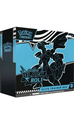 New Pokemon TCG Scarlet & Violet 10.5 Black Bolt Elite Trainer Box (Sealed) - Image 5