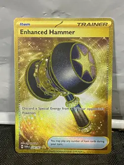 Enhanced Hammer 224/167 Gold Hyper Rare SV06 Twilight Masquerade Holo Pokemon - Image 1