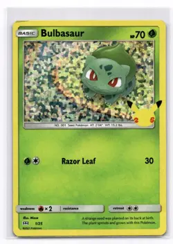 Bulbasaur - 1/25 McDonald's 25th Anniversary Promos - Pokemon NM 001/025 - Image 1