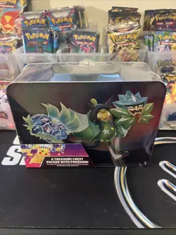 Pokemon Fall 2024 Collector Chest Tin Factory Sealed Box - With 6 Booster Packs - Image 2