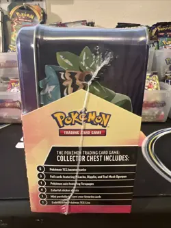 Pokemon Fall 2024 Collector Chest Tin Factory Sealed Box - With 6 Booster Packs - Image 5