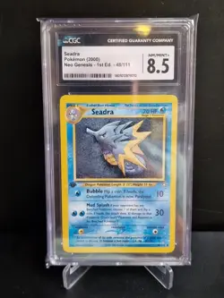 Pokemon Seadra 1st Edition CGC 8,5 | Neo Genesis 2000 TCG NM/Mint ENG - Image 1