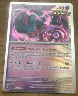 Pokemon Flutter Mane Master Ball Pattern 043/131 Sv: Prismatic Evolutions Holo - Image 1