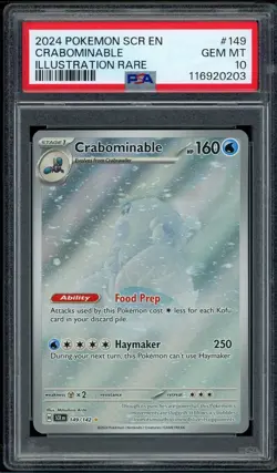 Pokemon PSA 10 Crabominable 149/142 Illustration Rare Stellar Crown - Image 1