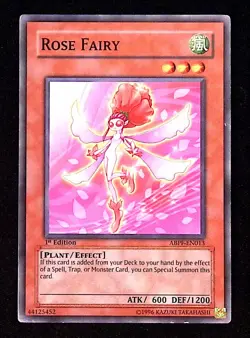 Rose Fairy 1st Edition YuGiOh Absolute Powerforce Plant Effect Common - Image 1