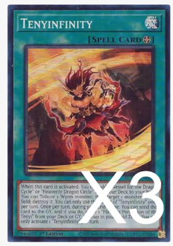 3X Tenyinfinity SUDA-EN062 Super Rare 1st Edition Near Mint English YUGIOH - Image 1