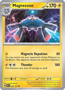 Magnezone 065/197 | Obsidian Flames | Uncommon Non Holo | NM Pokemon Card - Image 1