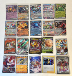 Rare Pokemon Card Lot of 20! Charizard ex Full Art, Shiny Riolu, V, ex + More! - Image 1