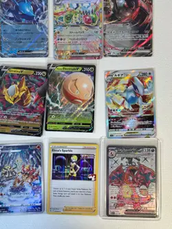 Rare Pokemon Card Lot of 20! Charizard ex Full Art, Shiny Riolu, V, ex + More! - Image 5