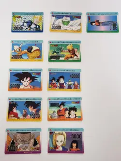 Dragon Ball Amada PP Card Set 11 Plus 1 Cover Used - Image 2
