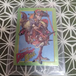 Dragon Ball Card Goku Riding Dinosaur Collectible Used - Image 1