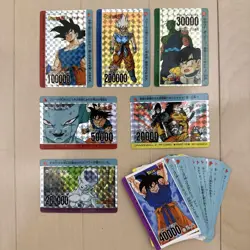 Dragon Ball PP Card Amada Part13 Set of 6 Rare Cards and Normals Used - Image 1