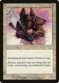 AKROMA'S DEVOTED - Legions - MTG Magic the Gathering Card - Uncommon - Image 1