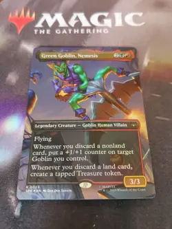 Mtg. Green Goblin, Nemesis. Foil Borderless. Marvel's Spider-Man. Nm - Image 1