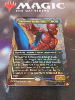 Mtg. Sensational Spider-Man. Foil Borderless. Marvel's Spider-Man. Nm - Image 1