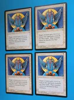 Magic the Gathering MTG Ice Age BLUE SCARAB X 4 LP/EX U 1995 Nice! - Image 2