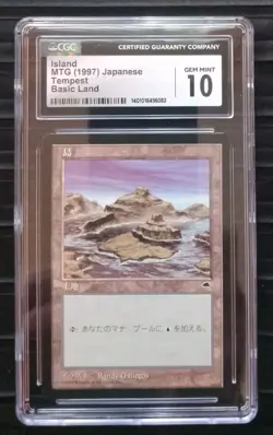 Mtg Japanese Island. (CGC) 10 Gem Mint! Tempest [1997] - Image 1