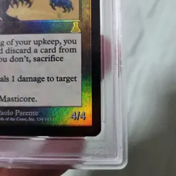 MTG Masticore Foil PSA 6 EX-MT 1999 Urza's Destiny English #134 Vintage Artifact - Image 3