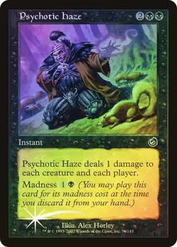 Torment MTG FOIL Psychotic Haze Magic - Image 1