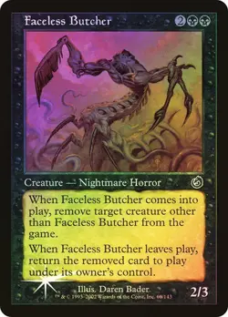 Torment MTG FOIL Faceless Butcher Magic - Image 1