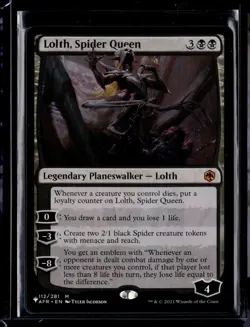 Lolth, Spider Queen - 112 - AFR - NM - MTG Magic the Gathering - Image 1