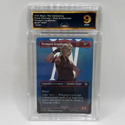 MTG Prompto Argentum Borderless Final Fantasy Foil Graded 9 Magic The Gathering - Image 1