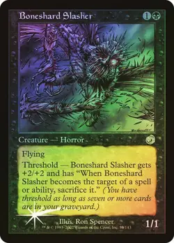 Torment MTG FOIL Boneshard Slasher Magic - Image 1