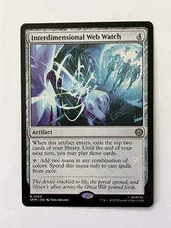 x1 Interdimensional Web Watch R MTG Marvel's Spider-Man M/NM, English - Image 1