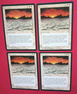 Magic the Gathering MTG Ice Age DROUGHT X 4 LP/EX U 1995 Nice! - Image 2