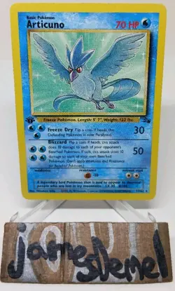 Pokemon Card - Articuno - WOTC - 1st Edition - 17/62 - Fossil - LP - NON-HOLO - Image 1