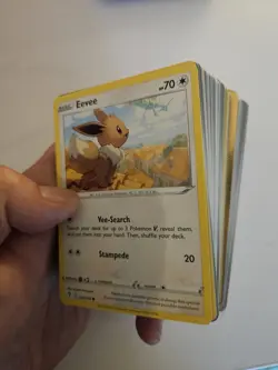 100 Pokemon Card Bundle - At Least 2 Holo/Reverse Holos - Image 1