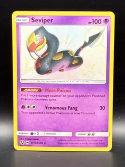 Seviper - SV15/SV94 Sun & Moon Hidden Fates Shiny Holo Rare POKEMON TCG - Image 1