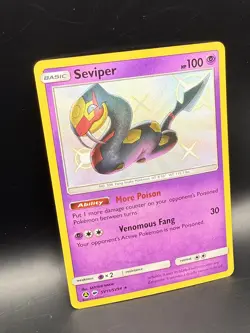 Seviper - SV15/SV94 Sun & Moon Hidden Fates Shiny Holo Rare POKEMON TCG - Image 2