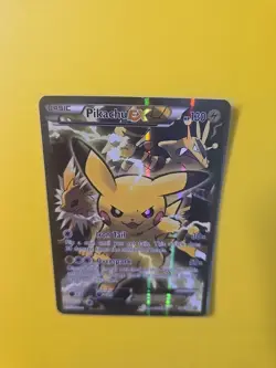 Pokemon card Pikachu EX XY124 Black Star Promo Card 2016 Ultra Rare Lp-mp - Image 3