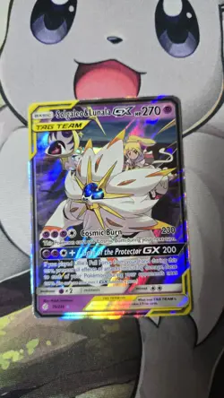 2019 POKEMON SUN & MOON COSMIC ECLIPSE #75 SOLGALEO & LUNALA GX - NM - Image 2