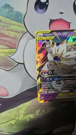 2019 POKEMON SUN & MOON COSMIC ECLIPSE #75 SOLGALEO & LUNALA GX - NM - Image 3