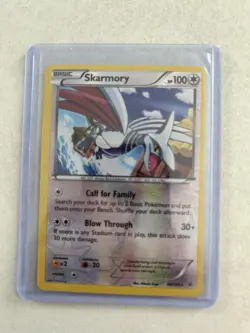 Skarmory 69/108 2015 XY Roaring Skies Pokemon Card TCG Reverse Holo Rare - Mp - Image 1