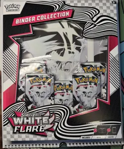 Pokemon TCG: Scarlet & Violet White Flare Binder Collection & Black Bolt Binder - Image 1