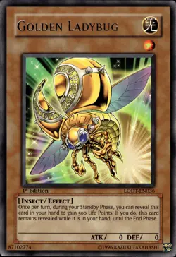 Golden Ladybug - Rare 1st Edition LODT-EN036 - LP - YuGiOh - Image 1